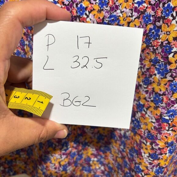 Rebecca Minkoff Womens Shift Dress Multicolor Medium Ditsy Floral Long Sleeve - Picture 8 of 8